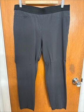 Peace of Cloth Dark Gray Elastic Waist Pants